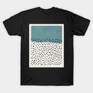 Abstract, Rain, Mid century modern kids wall art, Nursery room T-Shirt